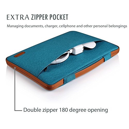 ProCase Notebook Hülle Sleeve Schütztasche Laptoptasche 13 – 13.5 Inch für Surface Book, 13″ Macbook Air Macbook Pro(Türkis) - 2