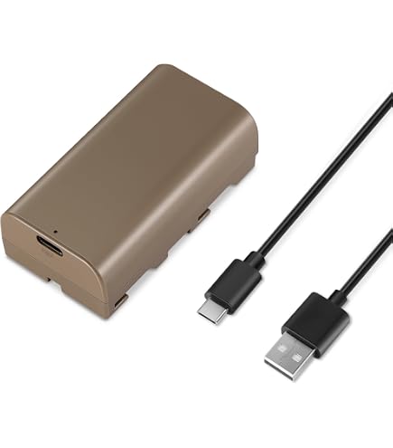 PATONA 2 Batterie NP-F550 Da 3500 MAh Con USB-C – Compatibili Sony E Accessori Video, Con LED Indicatori