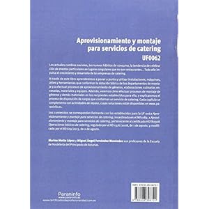 Aprovisionamiento y montaje para servicios de catering