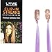 Love Hair Extensions Twin Pack Clip-In Streaks Lilac