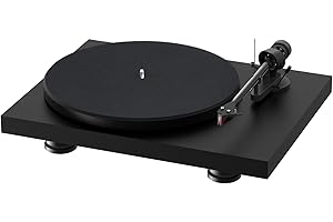 Pro-Ject Debut Carbon EVO, Audiophile turntable with Carbon Fiber tonearm, Electronic Speed Selection and pre-mounted Ortofon 2M Red phono cartridge (Satin Black)