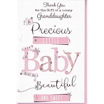 thank you for our beautiful granddaughter card