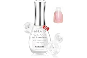 ‎SAVILAND SAVILAND 15ML Nagelhärter Extra Stark: 7-Tage Repair Fingernägel Stärken Profi Nail Strengthener Reich an Keratin Rizinusöl VE Nagelhärter Brüchige Nägel Hand Fuß Nagelpflegeprodukte Nagellack Klar