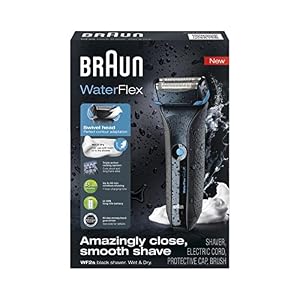 Braun Wf2s Electric Shaver Water Flex Wet&dry Fully Washable 100~240v (Black) - Image 3