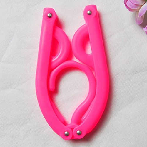 Musuntas 5pcs Magie Reise Outdoor Camping tragbare Falten Kunststoff Kleidung Kleiderbügel - 7