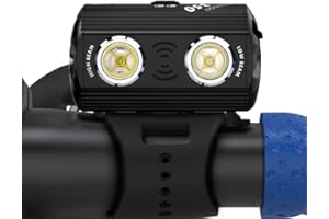 VOLO.FREEDOM TO FLY Volo URBANEON 350 - Faro per bicicletta MTB, impermeabile, luce anteriore compatta in alluminio, luminosità regolabile, luce LED per bicicletta, doppio fascio grandangolare