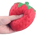 Scoolr Slow Rising Squishy Slice Kawaii Squishy Strawberry Cream Scented Hand Wrist Fidget Think Ink Toy Color Random