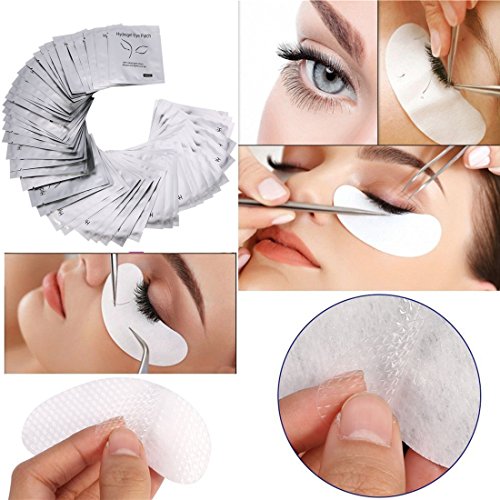 100 Paar Augenpads Eye Pads Profi Augen Gel Patch mit Dynamische Passform für Wimpernverlängerung Eye Extensions Augenwimper Beauty, Fusselfrei - 3