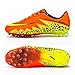 Produktbild TENGGO Unisex Adult Spike Sneaker Men Es Training Fußballschuhe Atmungsaktive Fußballstiefel-Orange Rot-41