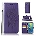 Produktbild Abuenora Hülle für Huawei Mate 20 Pro Leder Tasche Handyhülle Schutzhülle Stoßfest Flip Case Klapphülle Ständer Brieftasche Ledertasche - Violett