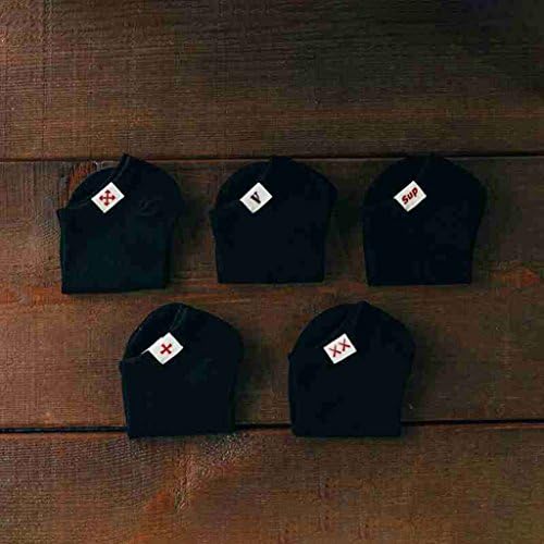 Black Socks Male Socks 5 Pairs Of Summer Thin Section Of Cotton Short Waist Men's Socks Students Low To Help Socks ( Color : 5 pairs , Size : M )