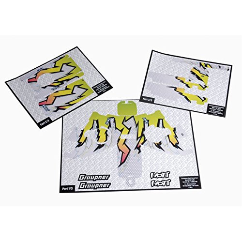 Preisvergleich Produktbild Graupner Dekorbogen X-8E freaky yellow