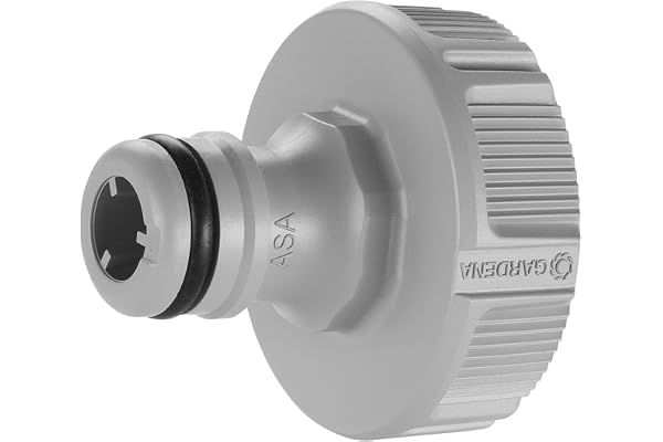Gardena krankoppling 33,3 mm (G 1 tum): Adapter för anslutning av en vattenslang, antisplash-teknik, frostsäker, original-Gar