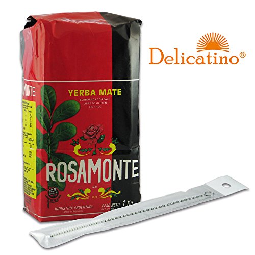 Preisvergleich Produktbild Rosamonte 1kg + Reinigungsbürste für Bombilla 17cm - Delicatino