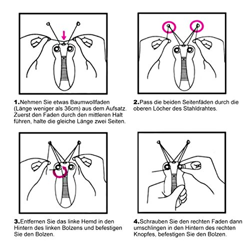 WAYCOM Damen Gesichts-Haar-Entferner Elektrische Frauen-Schönheit Epilierer Gesichts-Threading Haarentfernung Rasierer Gesicht Massager Pull Faces Delicate Device Depilation - 7