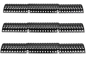 Attachcooking Universal BBQ Gas Grill Replacements Adjustable Porclain Steel Heat Plate For FirePlus, Fire Mountain, Char-Broil, CosmoGrill Grill Models and Others,Extends from 30.48 up to 76.2 CM…