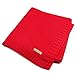 Produktbild Per Organic Cotton Knitted Baby Decke Swaddle Empfangen Decken für Neugeborene Jungen Mädchen Kinder(Rot)