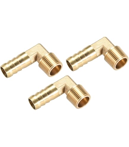 M METERXITY Laiton Tuyau Barbillon Raccords - 90 Degré Coude