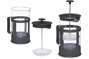 Vivalto Tetera Negro Transparente 600 ml Émbolo