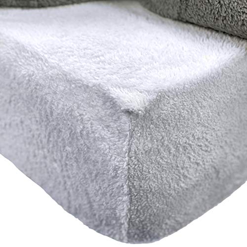 Brentfords Teddy Fleece Fitted Sheet Plain Thermal Warm Soft Bedding, Charcoal Double, Grey Silver, King