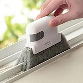 2-in-1 Window Track Cleaning Brush with Dust Collector, Groove Cleaner for Door Gaps and Sliding Tracks (1 Pcs)