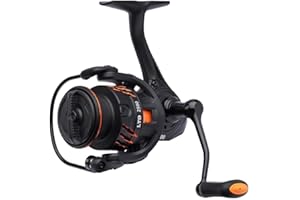 SAVAGE GEAR Savage Orange LTD Moulinet de pêche en matériau GRC, poignées en aluminium SST usinées CNC, noir et orange, 1000-4000, moulinet fixe