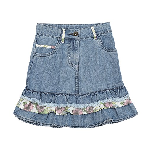 Tickles Girls Denim Skirt With Frills - Amazon