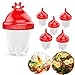 Produktbild Le Destin Egg Cooker,Silicon Eierkocher Hard & Soft Maker Egg Boiler,BPA-frei,FDA Antihaft-Silikon,6 Stück,New Version