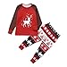 Produktbild Weihnachten Pyjama Familie Weihnachts Jumpsuit Schlafanzüge Erwachsene Pyjama Set Frauen Männer Kinder Schlafanzüg Weihnachtspyjama Nachtwäsche Mädchen Schlafoverall ABsoar Familienanzug Pyjamas
