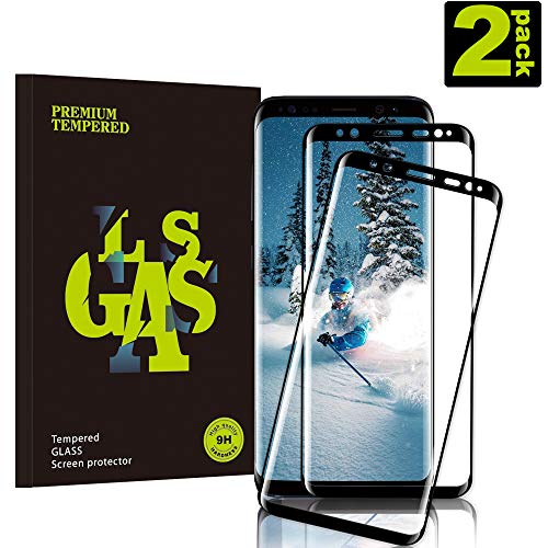 KUTUKU Galaxy S9 Film Protection Ecran Verre Trempé, [2 Pièces] [Plein écran] [Ultra Claire] [Dureté 9H] [Anti Rayures] Film Protecteur en Verre trempé de Haute qualité pour Samsung Galaxy S9
