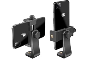 Aoonar Soporte Adaptador Universal para Teléfono Móvil con Abrazadera Ajustable, Compatible con Trípode y Palo Selfie, para iPhone, Samsung, Xiaomi, Huawei – Ideal para Fotos y Vídeos