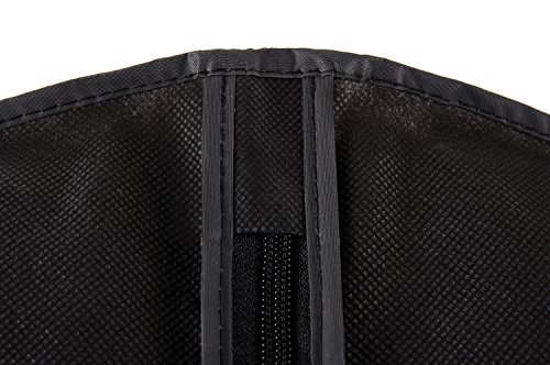 hangermaster Kleid/Mantel Kleidersack 137 cm (137,2 cm) schwarz atmungsaktiv Schutzhülle & Tasche – 3 Pack - 2