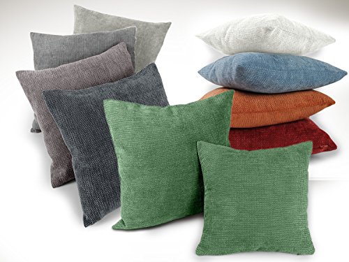 Neutex Kissenhülle Karat von deko trends – moderne Wohndekoration in dezentem Design erhältlich in 9 trendigen Unifarben und 2 verschiedenen Größen – passend für Kissenfüllungen bis 40 x 40 cm und 50 x 50 cm, natur, 38 x 38 cm - 8