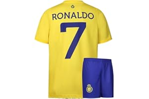 KINGDO Al-NASSR Trikot Set Ronaldo Heim - 2023-2024 - Kinder und Erwachsene - Jungen - Herren - Fußball Trikot - Fussball Geschenke - Sport t Shirt - Sportbekleidung