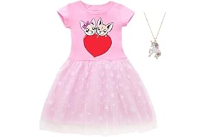 ZKomoL Youtuber Bambina Abbigliamento Vestito Bambina Vestitome Maglietta Bambina