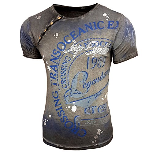 Rusty Neal -  T-Shirt - Uomo Anthrazit s