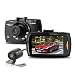 Produktbild 2,7 "1080P HD Dual Lens Dash Kamera (vorne und hinten) Video Recorder DVR mit 170 Grad Weitwinkel), Webcam mit Nachtsicht, Loop-Recording, Support 32G Memory Card
