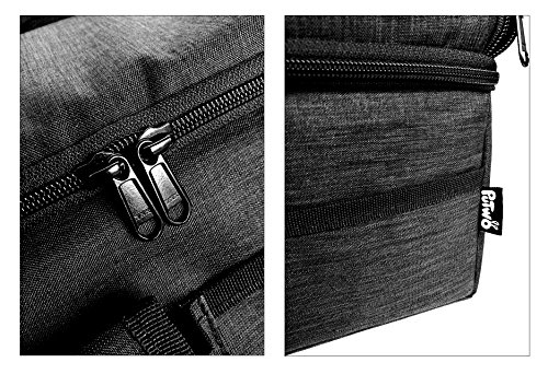 PuTwo Kühltasche Lunchtasche mit Schulterriemen Hohe Kapazität Kühltasche Mahlzeiten schwarz - 5