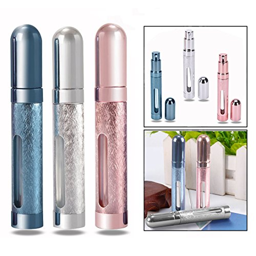 Preisvergleich Produktbild OFKPO 3 Stück Parfümzerstäuber Nachfüllbar,Tragbar Parfüm Zerstäuber Sprühflasche,Leicht nachfuellbar(12ml)