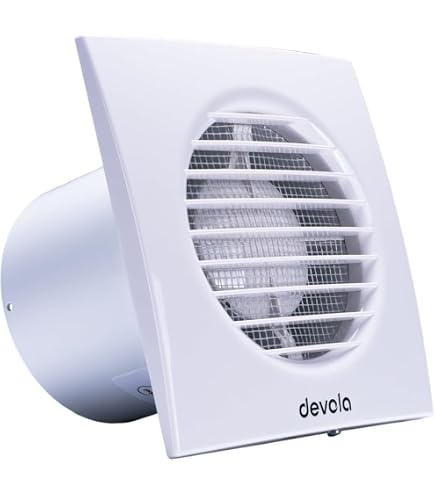 Extractor De Baño Manrose XF100LV 100mm Para Techo/pared - 12V, Blanco, Interruptor On/off