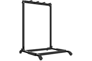 Audibax Multi-Stand 3 - Soporte de Suelo para 3 Guitarras o Bajos - Soporte Compatible con Guitarras Eléctricas y Bajos Eléctricos - Apoyos Rellenos de Espuma - Resistente a los Arañazos