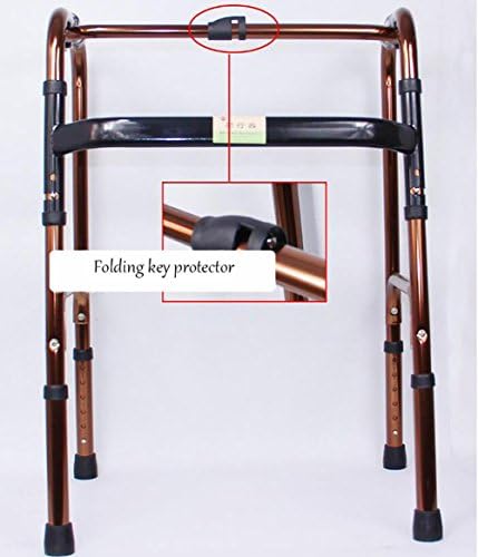 SCZLSYL Elderly patients with aluminum walking aid walking aid vehicles interactive crutches , Bronze
