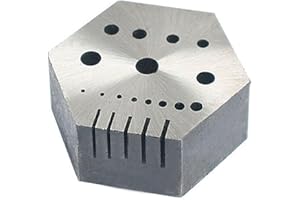 WAYMIL Hexagonal Steel Captivating Anvil Block 7/8" Thick Jewelry Watchmaker, Craftsman