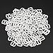Produktbild JunYe Einsteller Schnallen, 100 Stück Metall Dessous Einstellbare Nähen BH Sliders Ringe Schnallen DIY 6mm-15mm - Weiß - 6mm