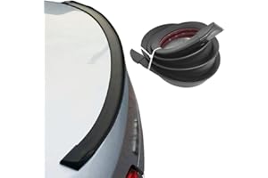 DUDUZUI Spoiler samochodowy, 1,5 m, uniwersalny gumowy pasek do samochodu, spojler, Tailfin, Tail Fin Rear Wing, hatchback do najpopularniejszych samochodów