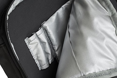 RIVACASE Tasche für Laptops bis 17.3″ – Hochwertige Notebooktasche mit zusätzlichen Fächern und angenehmen Tragekomfort – Schwarz - 4