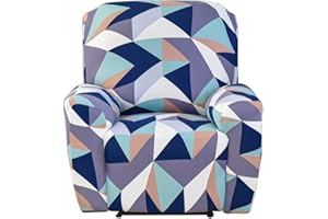 Meigeh Copripoltrona Relax Coprisedie Reclinabili 4 Pezzi Copripoltrona Reclinabile Copripoltrona 1 Posto Reclinabile Fodere Poltrona Reclinabili Colorato