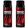 The French Factor Lust Red Deodorant Body Spray For Men, Combo (150ml, Pack of 2)