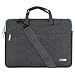 Produktbild MOSISO Laptop Umhängetasche Kompatibel 13-13,3 Zoll MacBook Pro Retina/MacBook Air/Surface Laptop/Surface Book, Polyester Aktentasche Messenger Schultertasche mit Rückengurt Trolly Case, Grau