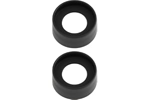 VGOL 2 st gummi okular hopfällbara ögonkoppar kompatibla med 27-29 mm mikroskop kikare